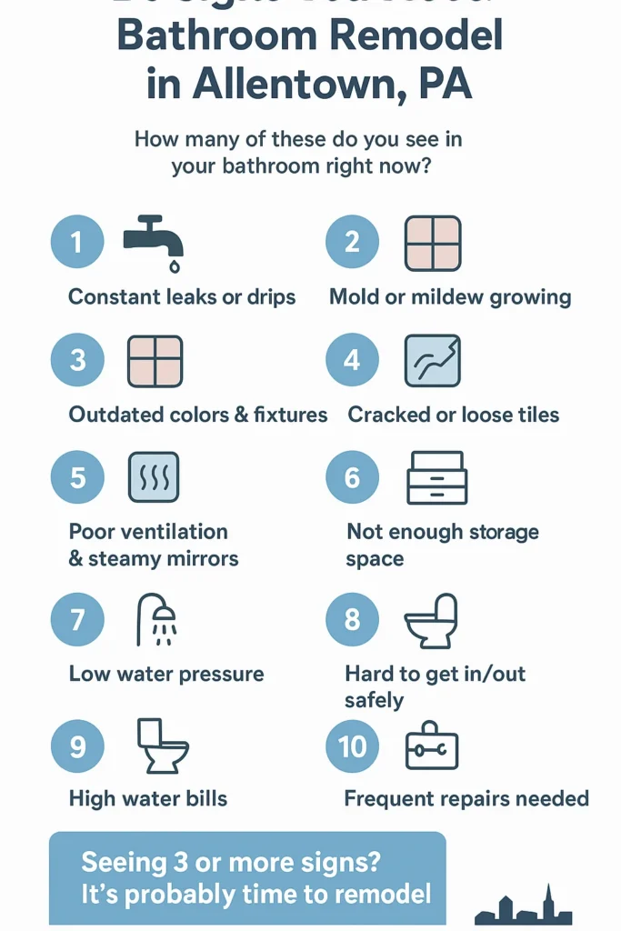 10 Signs you need a bathroom remodel