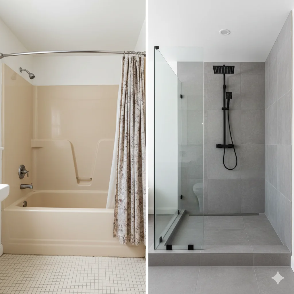 bathroom-remodel-before-after-tub-to-walk-in-shower-conversion-gray-tile